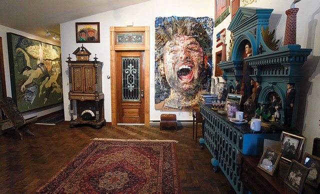 The entrance hall gallery - COURTESY OF JEB WALLACE-BRODEUR