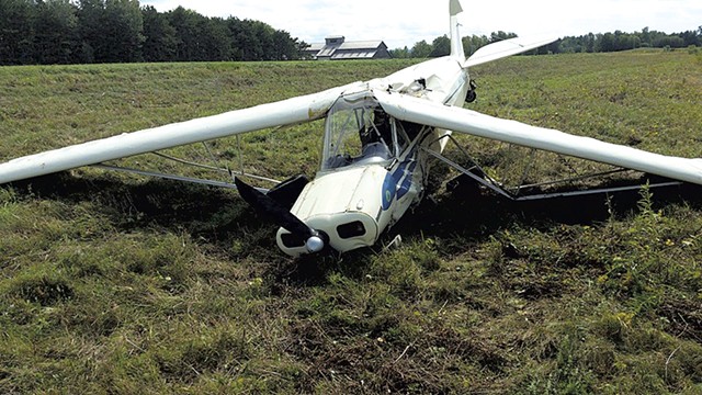 Plane crash on Savage Island in September - COURTESY OF WAYNE FISHER
