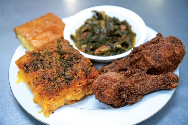 A Soul Food Sunday takeout meal from Harmony's Kitchen - DARIA BISHOP