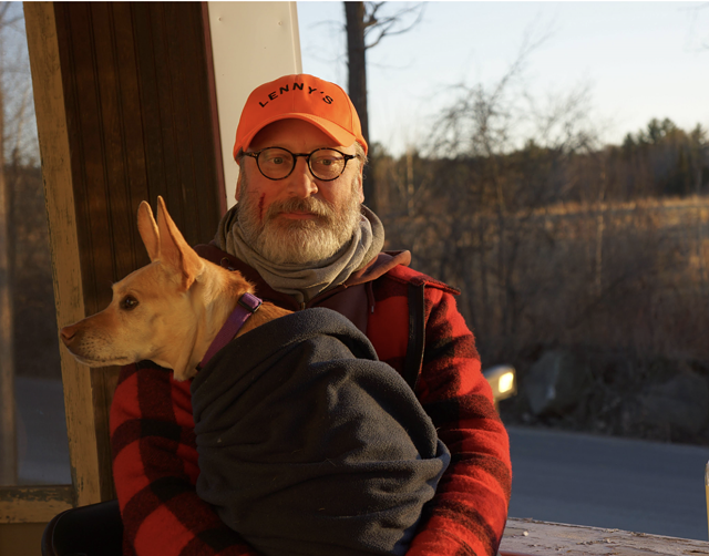M.T. Anderson and his dog, LaRue - ERICA HEILMAN