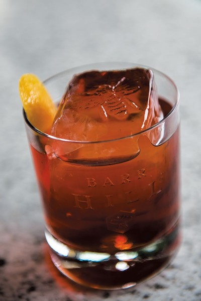 Freshly branded ice in a Negroni at Barr Hill - FILE: DARIA BISHOP