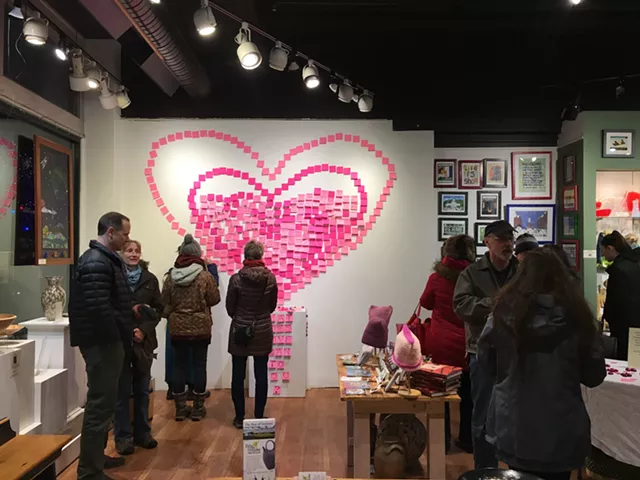 Frog Hollow Craft Gallery Builds a Wall of Love