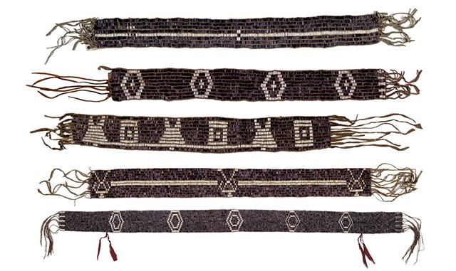 Wampum belts, Eastern Woodlands, 18th century. Gift of David Ross McCord. - COURTESY
