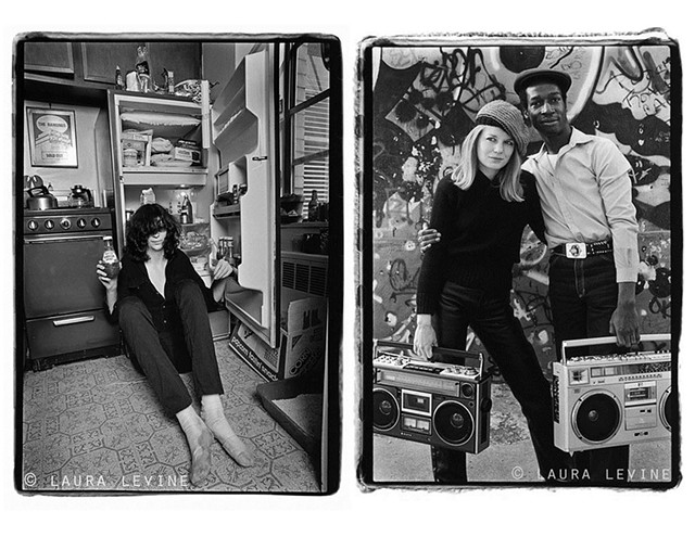 Talking Heads' Tina Weymouth and Grandmaster Flash; Joey Ramone - PHOTOS COURTESY OF LAURA LEVINE