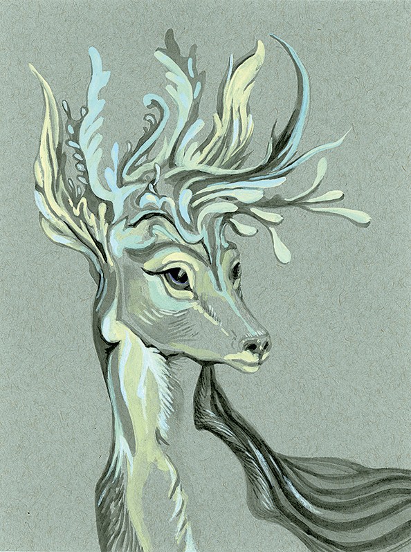 "Fern Horn Deer" by Kristin Richland - COURTESY OF STUDIO PLACE ARTS