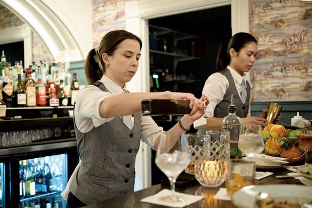Bartenders at Electra's Restaurant - BEAR CIERI