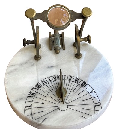 A sundial alarm clock - KEN PICARD ©️ SEVEN DAYS