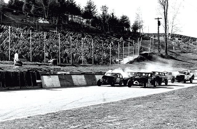 Racers at Thunder Road Speedbowl in 1964 - COURTESY OF BILL LADABOUCHE