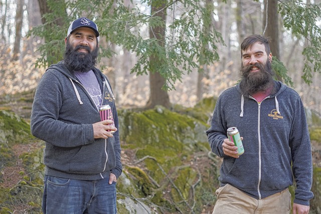 Avery Schwenk (left) and Christophe Gagn&eacute; of Hermit Thrush Brewery - COURTESY OF LITTLE POND DIGITAL