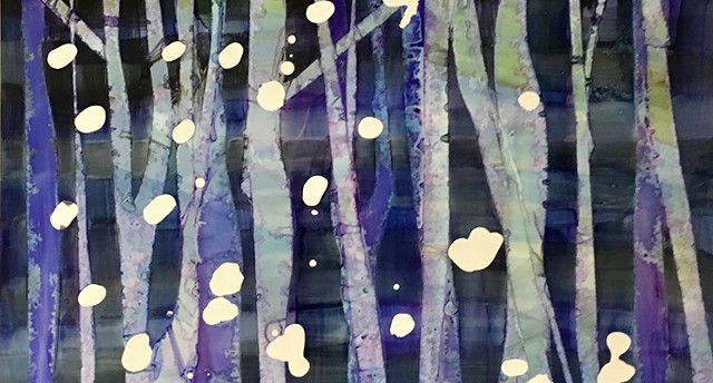 "Snow in the Woods" by Leigh Harder - COURTESY