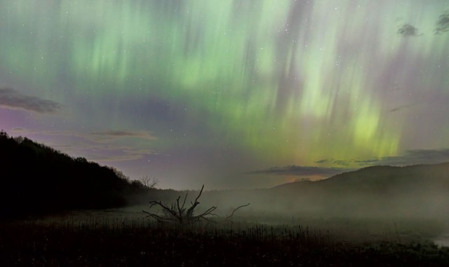 Adam Silverman's photo of the northern lights last weekend in Milton - COURTESY OF ADAM SILVERMAN