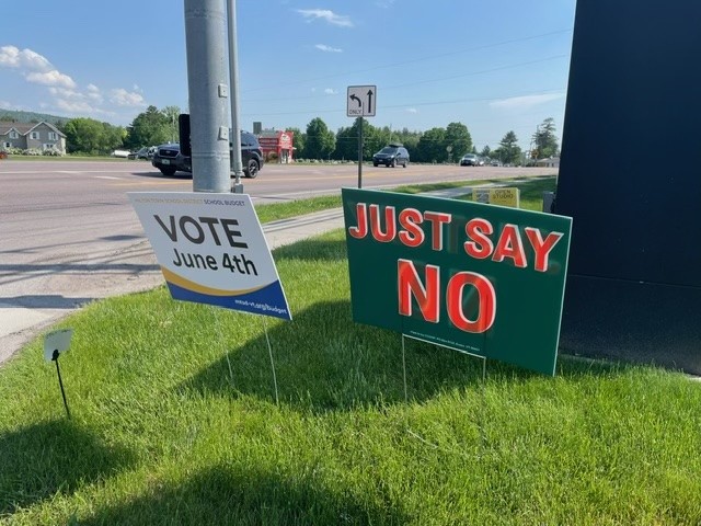 A "Just Say No" sign in Milton - COURTESY