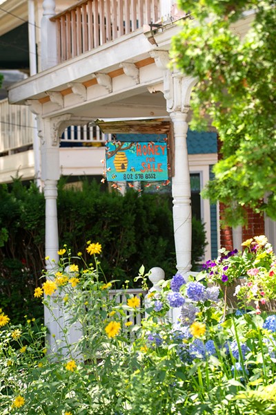 The sign on Randy Sightler's front porch - DARIA BISHOP