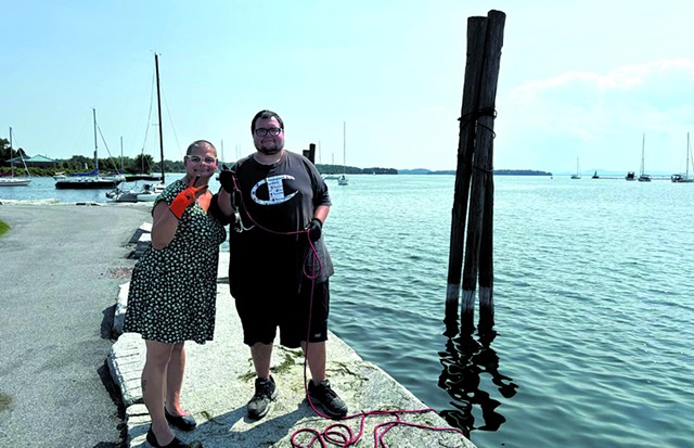 Rose and Michael Jerome magnet fishing