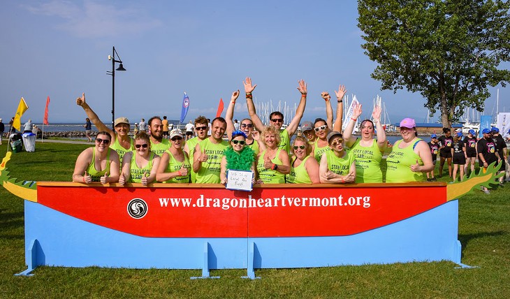 The Union Bank team at Dragonheart Vermont's race to raise money for breast cancer survivors - COURTESY