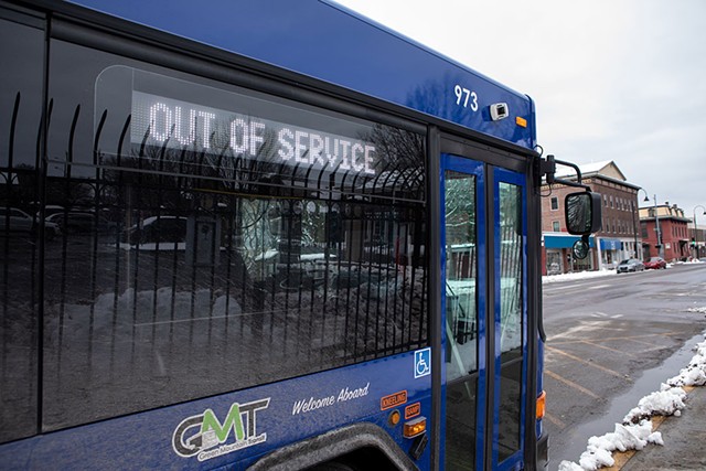 A Green Mountain Transit bus