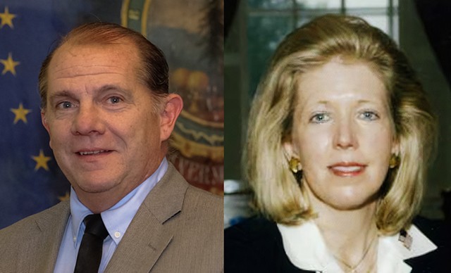 Rep. Jim Carroll (D-Bennington) and Rep. Mary Morrissey (R-Bennington) - COURTESY ©️ SEVEN DAYS