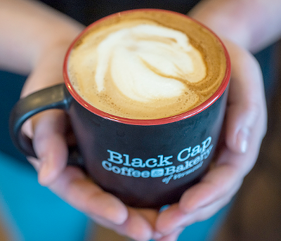 A maple latte at Black Cap Coffee & Bakery - JEB WALLACE-BRODEUR