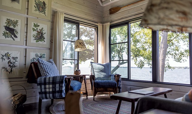 A view of Lake Champlain from the living area - OWEN LEAVEY