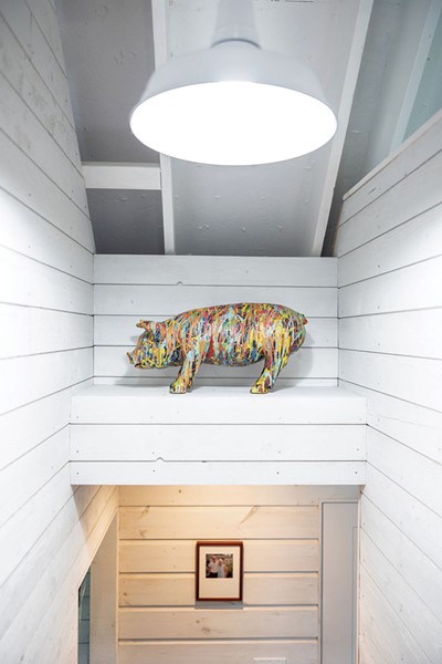 Vaulted ceilings above the upstairs loft - OWEN LEAVEY