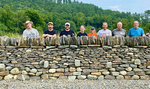 Participants in a recent workshop at the Stone Trust - STEVE GOLDSTEIN