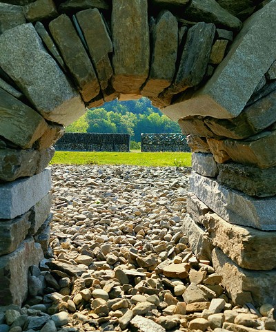 A wall at the Stone Trust's Stone Wall Park - COURTESY