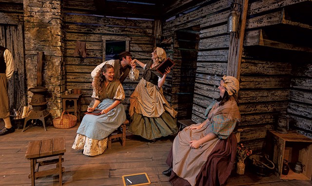 From left: Caitlin Walsh, Ry Poulin, Stefanie Seng and Aleah Papes in Translations - COURTESY OF LINDSAY RAYMONDJACK PHOTOGRAPHY