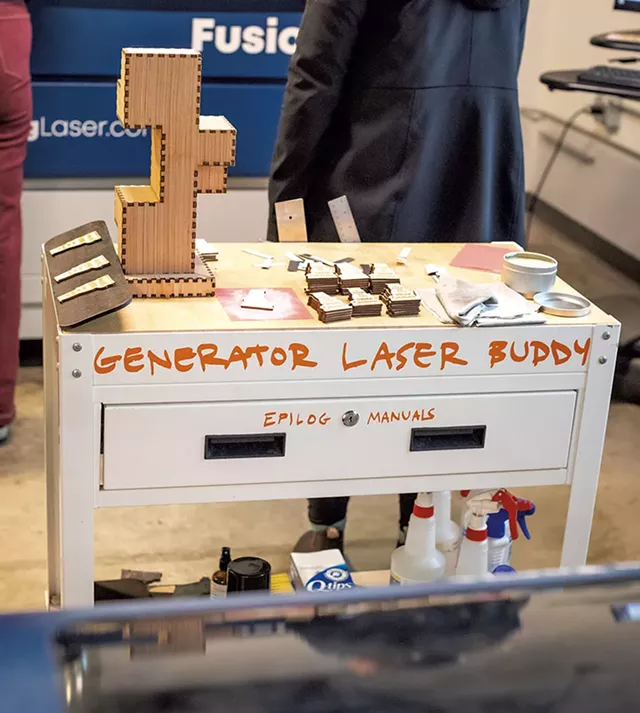 A table at Generator Makerspace - LUKE AWTRY