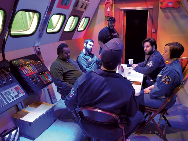 Rehearsal for the pilot episode of  "The Outer Rim" - KEN PICARD