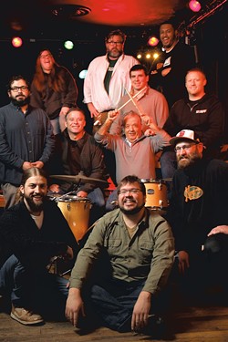 Top row, from left: Erin Laub, Chris Walsh and Jamael Regular; second row: Sean Riehl and Jason Gelrud; third row: Brian Mital, Noel Donnellan and Nectar Rorris; and on the floor: Ryan Clausen, Alex Budney and Bryan Hulvey - MATTHEW THORSEN
