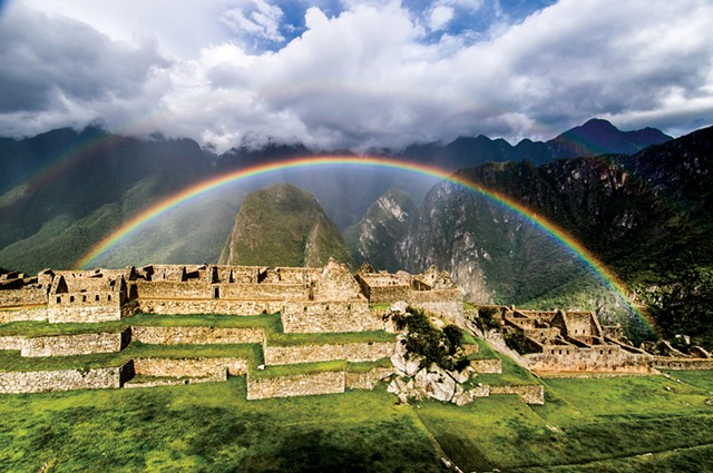 Greg Danford, "Rainbow Over Machu Picchu"
