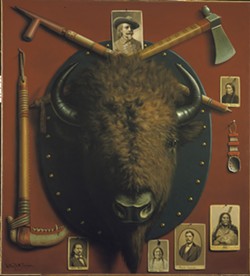 "The Buffalo Head, Relics of the Past" (c. 1910) by Astley D.M. Cooper - COURTESY OF SHELBURNE MUSEUM