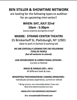 Casting call flyer