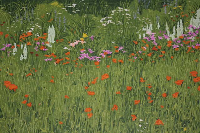 "Flower Garden" by Jeanne Amato, Field's assistant