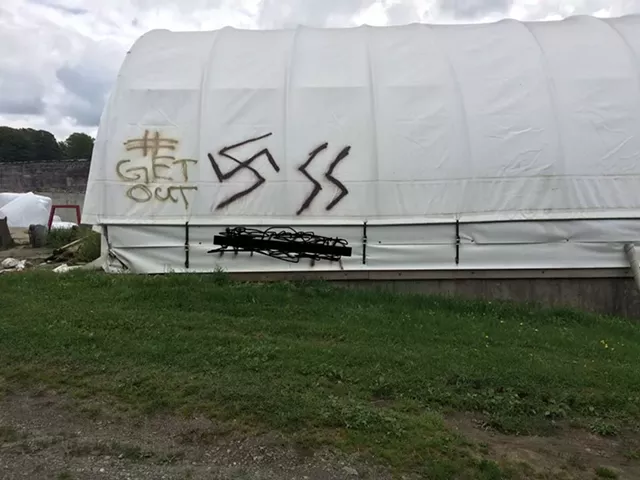 Reward Offered After NEK Farm Tagged With Racist, Nazi Graffiti
