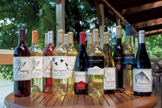 Lincoln Peak Vineyard wines - COURTESY OF LINCOLN PEAK VINEYARD