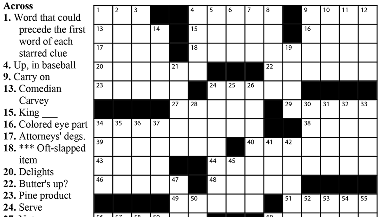 Crossword: Slippery Stuff (4/15/20) Crossword Seven Days