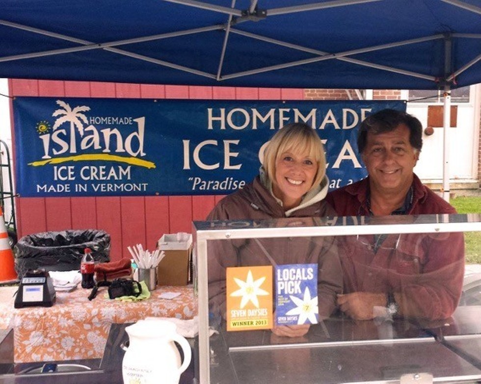 Noni Stuart and Bill Champagne - COURTESY OF ISLAND HOMEMADE ICE CREAM