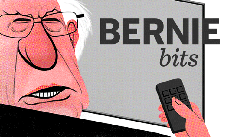 Bernie Bits: In Manhattan, Sanders Takes On Wall Street — and Clinton