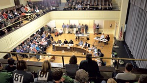 Scene from the October 30 Burlington City Council meeting
