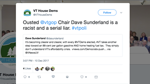 Bitter on Twitter: Vermont Democratic Party Flames GOP