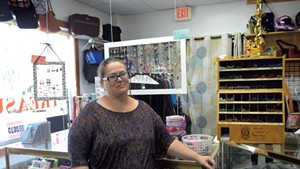 Tina Brady at her consignment store