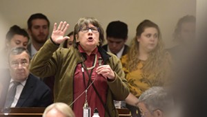 Rep. Cynthia Browning (D-Arlington) advocates Thursday on the House floor for limits on the cultivation of marijuana.