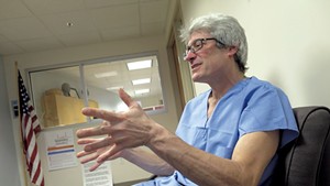 Dr. Steven Shapiro at his office in 2016