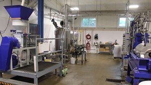 The equipment inside the Middlebury facility