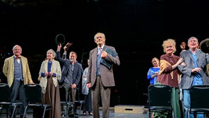 Christopher Lloyd (center) and cast of Our Town