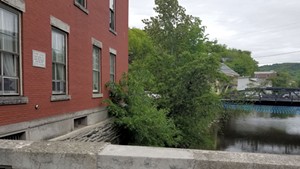 North side of the Rialto Bridge, on State Street in downtown Montpelier