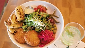 Ti' Punch and chickpea fritters at the Great Northern