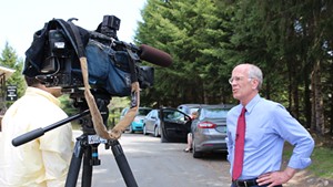 Congressman Peter Welch at the Alchemist Cannery in May 2014