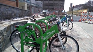 The Cherry Street bike share hub